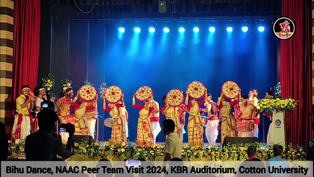 Bihu Dance | Cotton University | NAAC Peer Team Visit 2024 | KBR Auditorium | বিহু নাচ | ঢোল বাদন