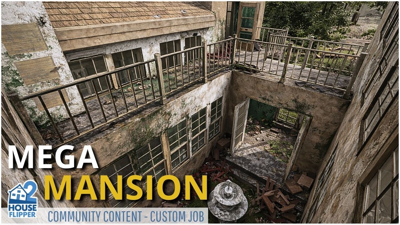 Building a Grand Library and Luxury Spaces in This Mansion (Part 2) | House Flipper 2