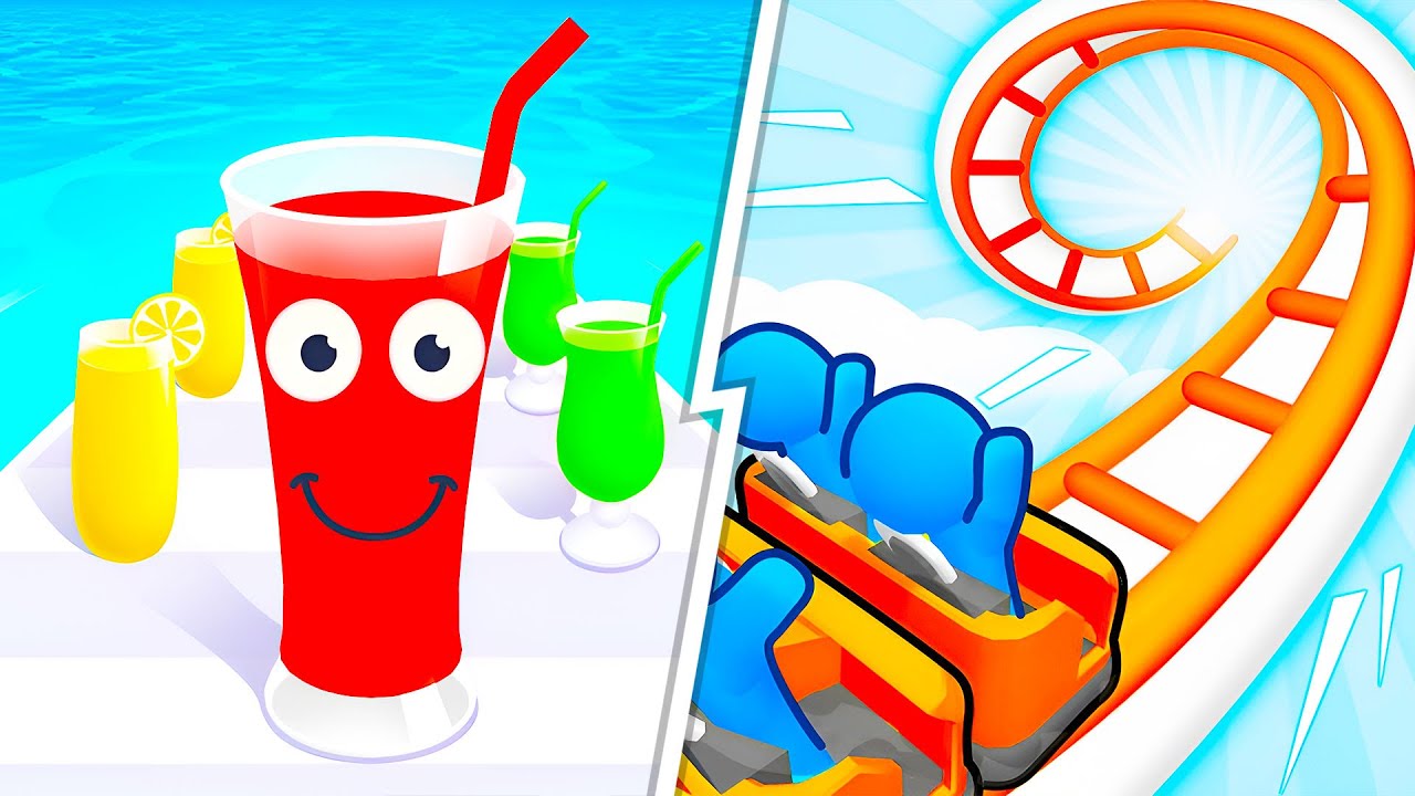 Juice Run VS Runner Coaster 3D 🔥 Max Level SpeedRun Gameplay (Android,iOS) NEW UPDATE Ep 807