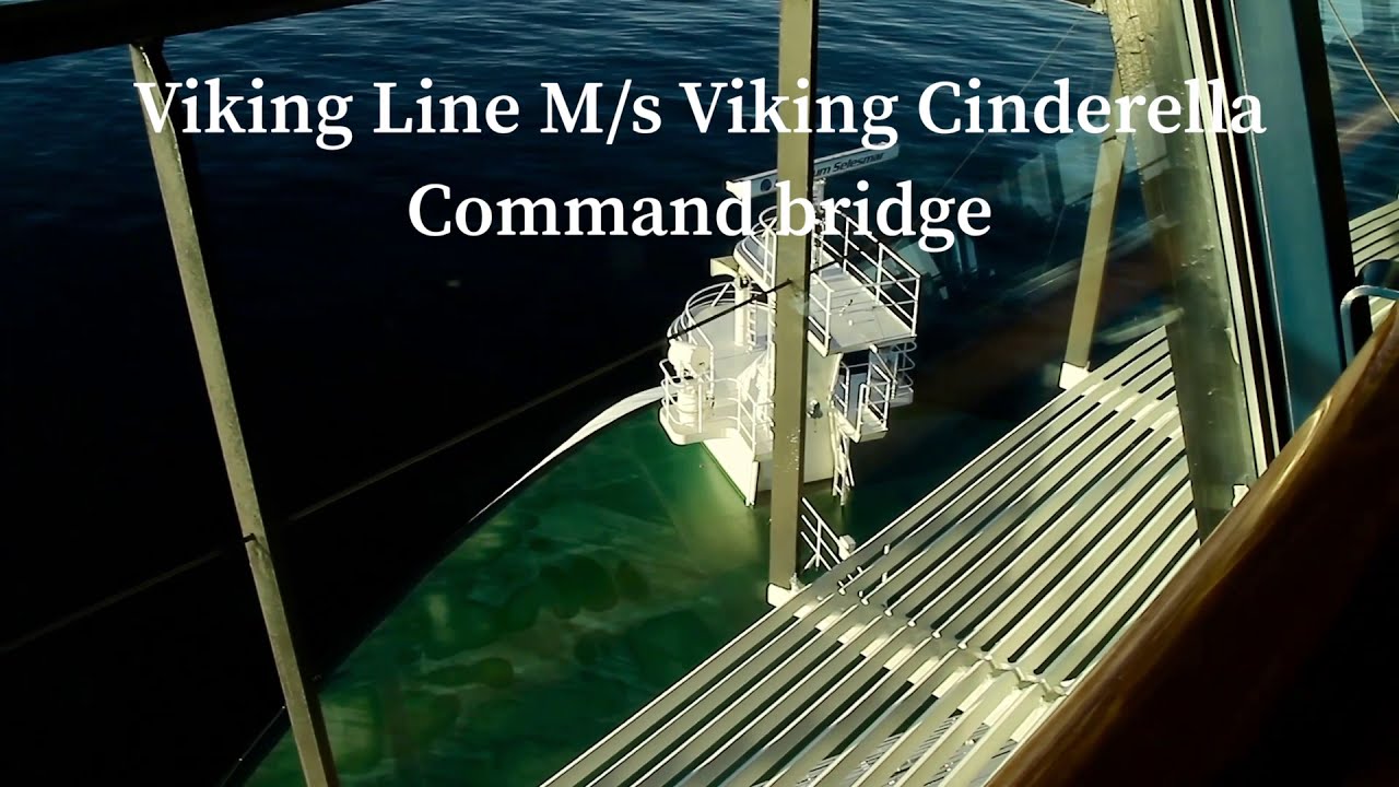 Viking Line M/s Viking Cinderella command bridge.