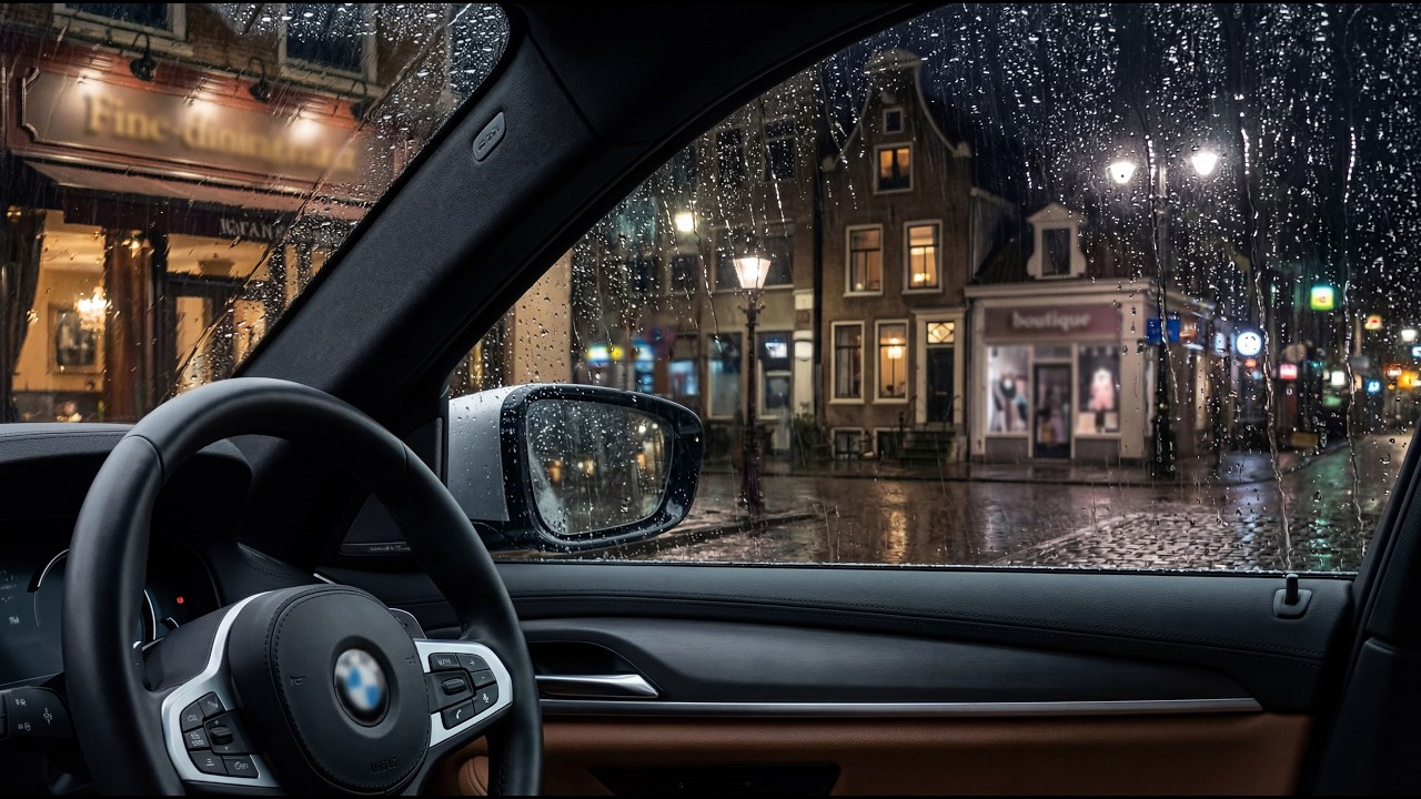 Rainy Night in a BMW: Relaxing City Rain Sounds for Deep Sleep and Focused Study