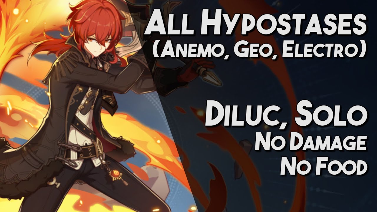 Diluc | Electro, Anemo, Geo Hypostasis [Genshin Impact]