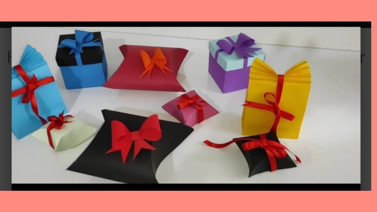 Öğretmenler Günü/Sevgililer günü Hediye Paketleri/Hediye Paketleri/Kağıttan Neler Yapılır