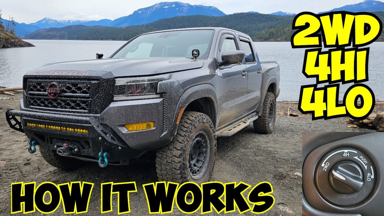 Как использовать режимы 2WD, 4HI и 4LO в Nissan Frontier Pro-4X 2022+ года выпуска
