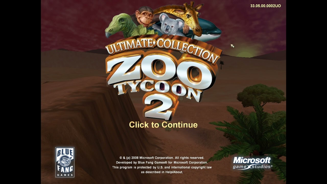Zoo Tycoon 2 Intro Cutscene, Splash Screen, and Music