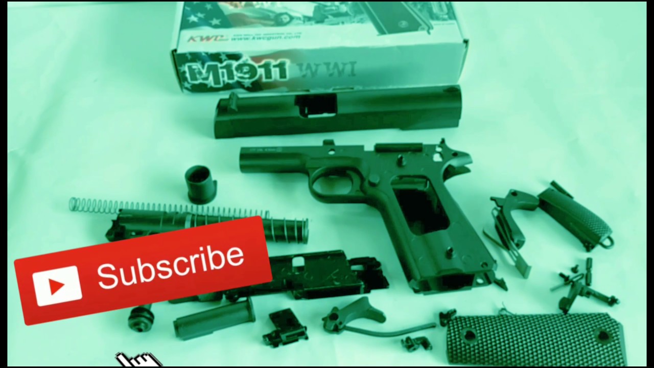 MEMBONGKAR AIRSOFGUN 1911 KWC