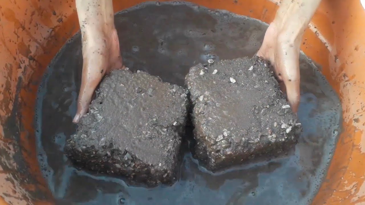 Most Favourite grittiest cubes water crumbling+water dipping ASMR video 💧😴💦🤤