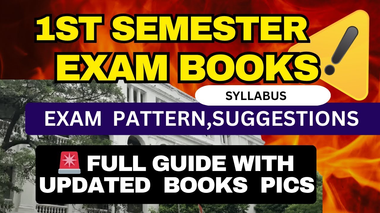 CU Law 1st Sem 2025 📚 Complete Guide | Books, Exam Pattern, Study Plan & Secrets to Score High!