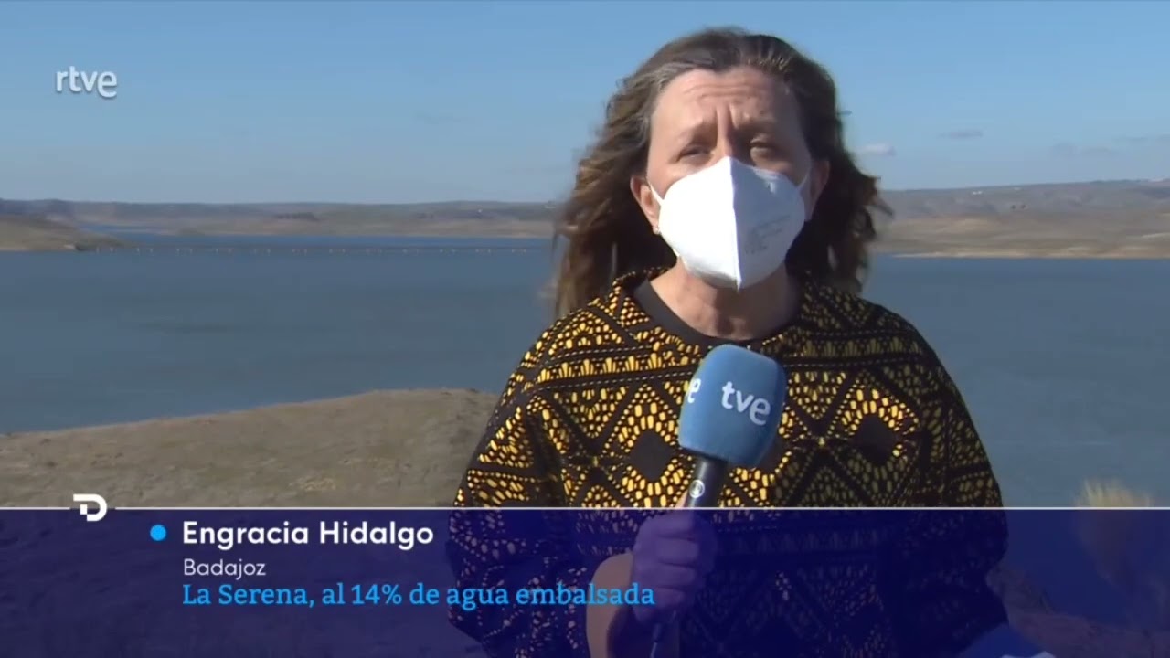 El embalse de la Serena al 14% de agua (2022 01 25)