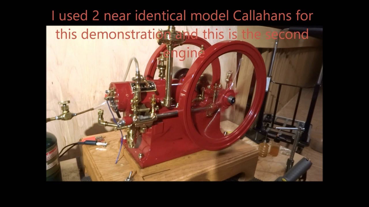 Callahan Cam Stopper Model Engines Running on Propane Through the Street Gas Injector