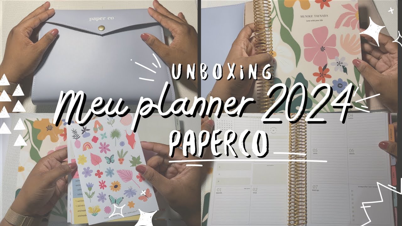 UNBOXING PLANNER PAPERCO 2024 | Meu planner dashboard | Excelente planner A5 você precisa conhecer