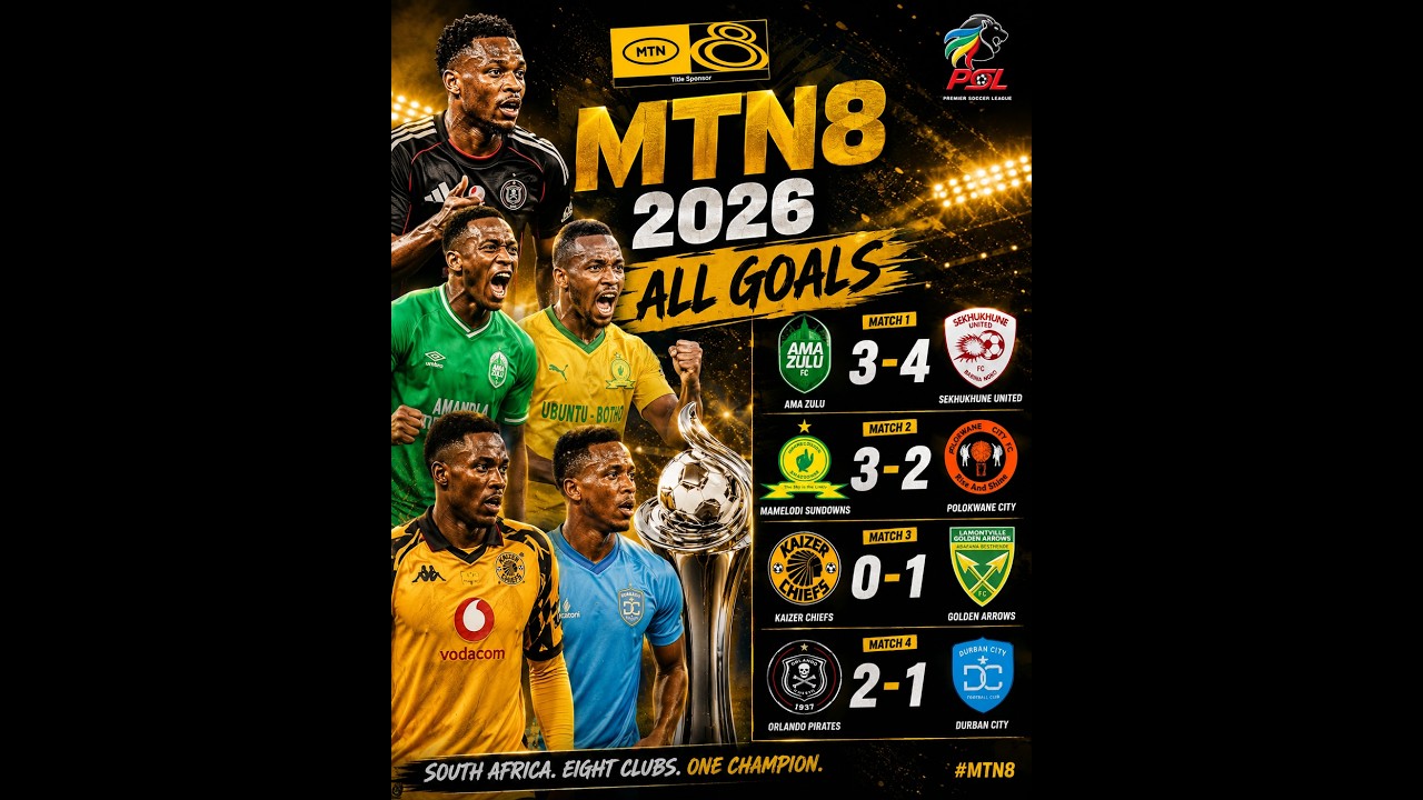 MTN8 2026 ALL GOALS! 🔥Every Match,Every Goal & Best Highlights | Wafa Wafa Pirates,Chiefs,Sundowns.