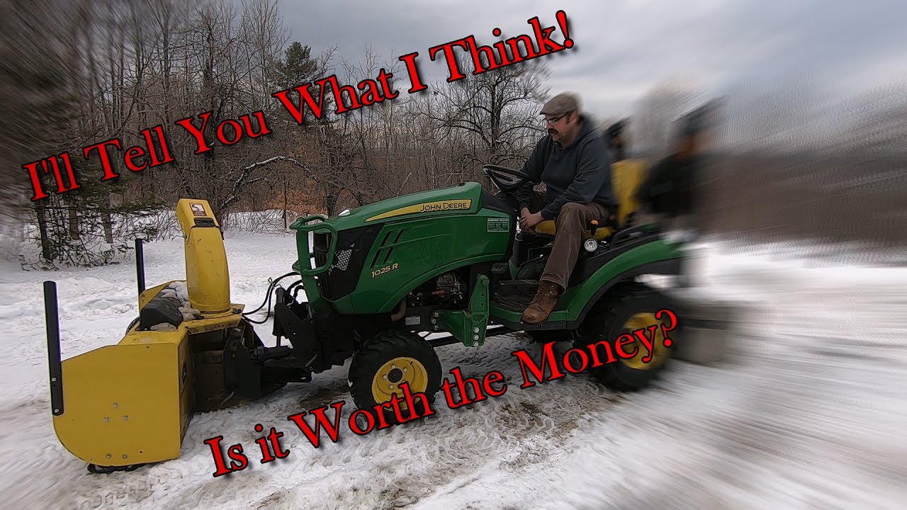 John Deere 1025R Front Mount Snowblower Review | Watch Before You Buy!