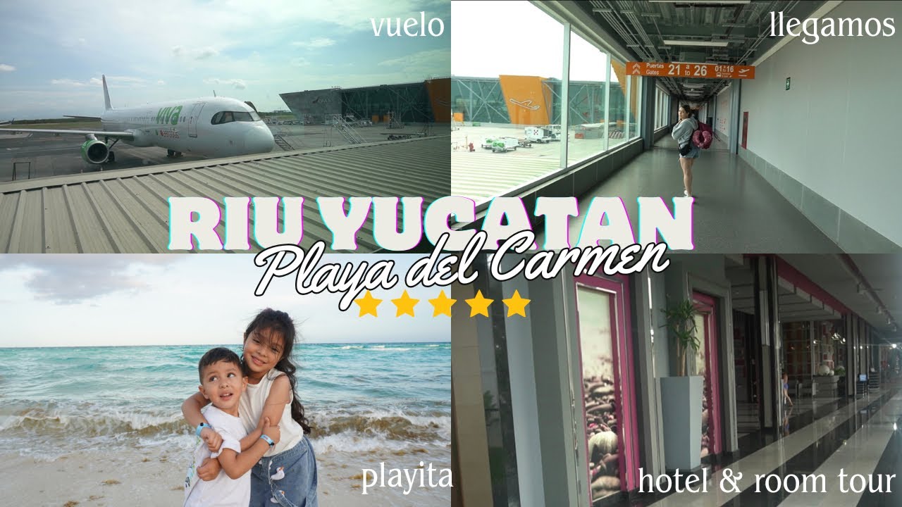 Llegamos a Playa del Carmen 🌴 Riu Yucatán🐙 hotel todo incluido⭐️