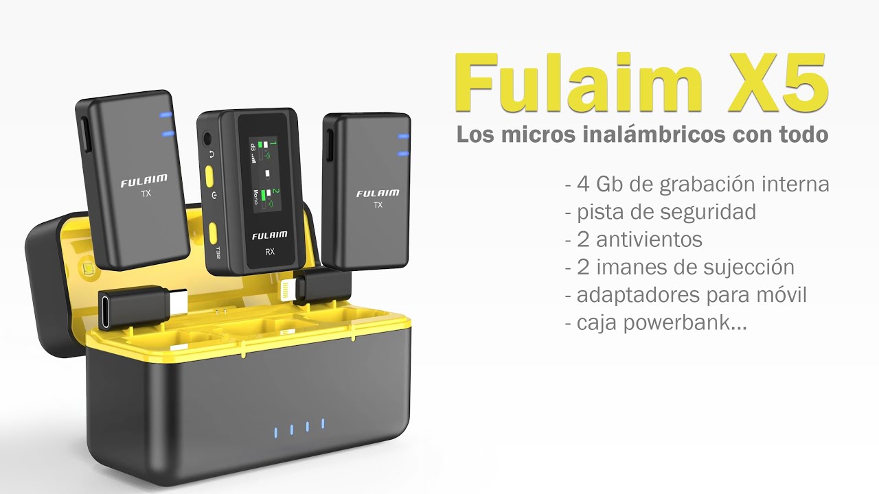 Fulaim X5 micros inalambricos con todo, todo, todo