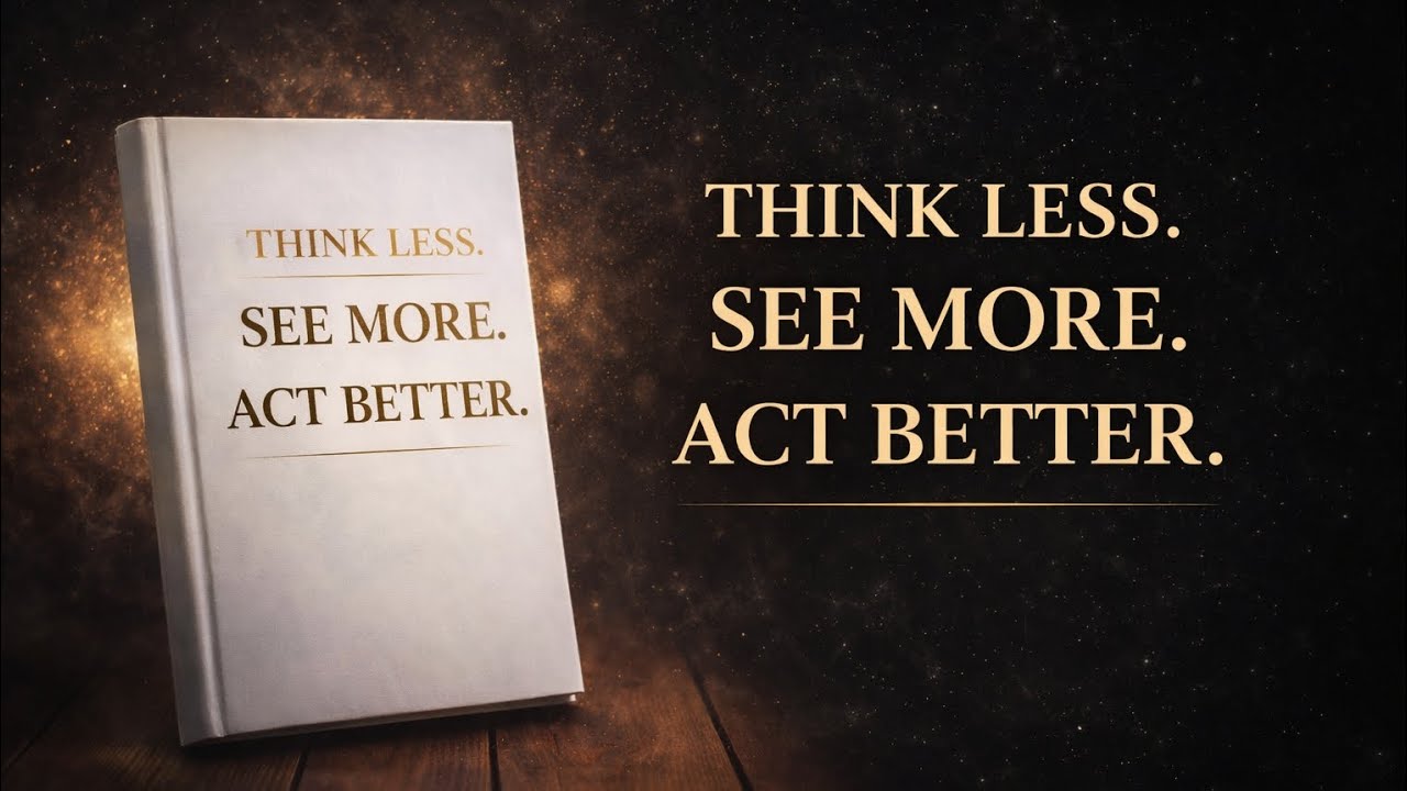 Think Less. See More. Act Better. | Calm Mindset Audiobook for Focus | Mind Over Pages 