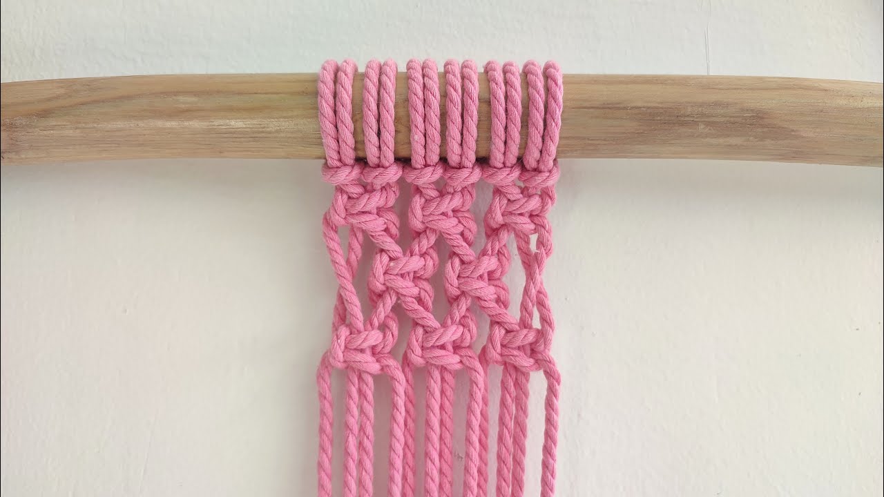 Macrame Pattern Using Switch Knot | MACRAME TUTORIAL #1