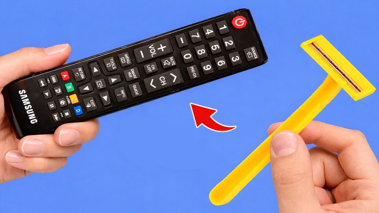 Grab a razor and fix all the remote controls in your house! How to fix a damaged remote control