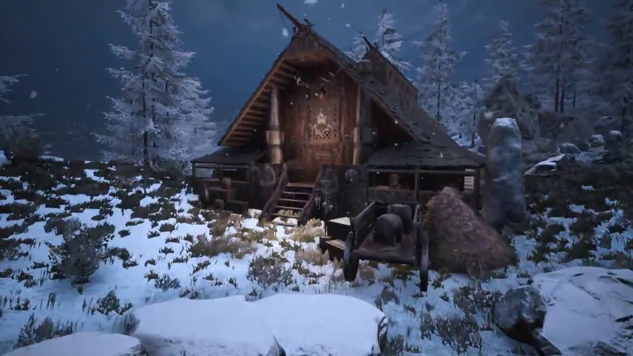 HOW TO BUILD A VIKING LONGHOUSE  [Timelapse] - CONAN EXILES