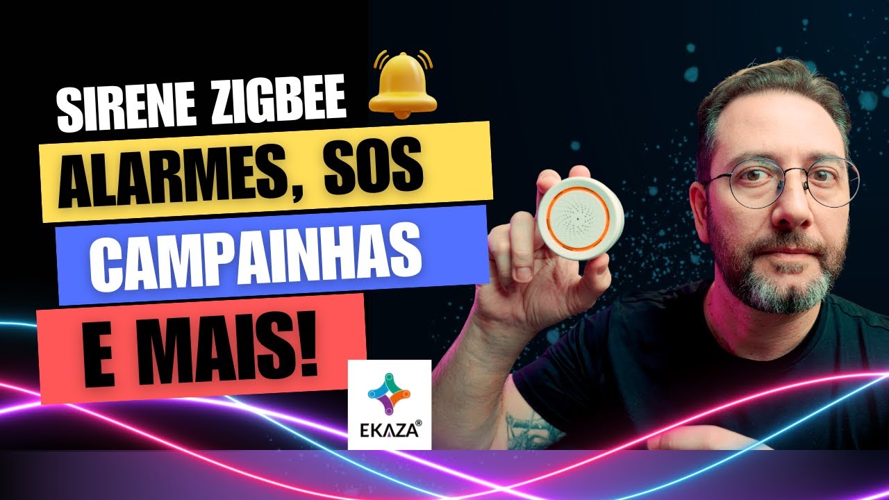 Sirene Zigbee Ekaza: Integração Tuya e Automação no Home Assistant