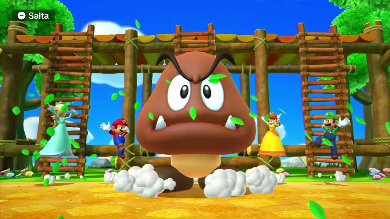 Mario Party 10 - Airship Central Board - Mario and Luigi Vs Daisy and Rosalinda