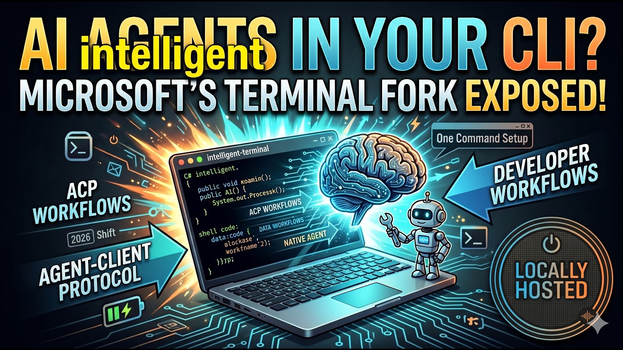 Интеллектуальный терминал от Microsoft: ИИ-агенты в вашей командной строке? | Locally Hosted