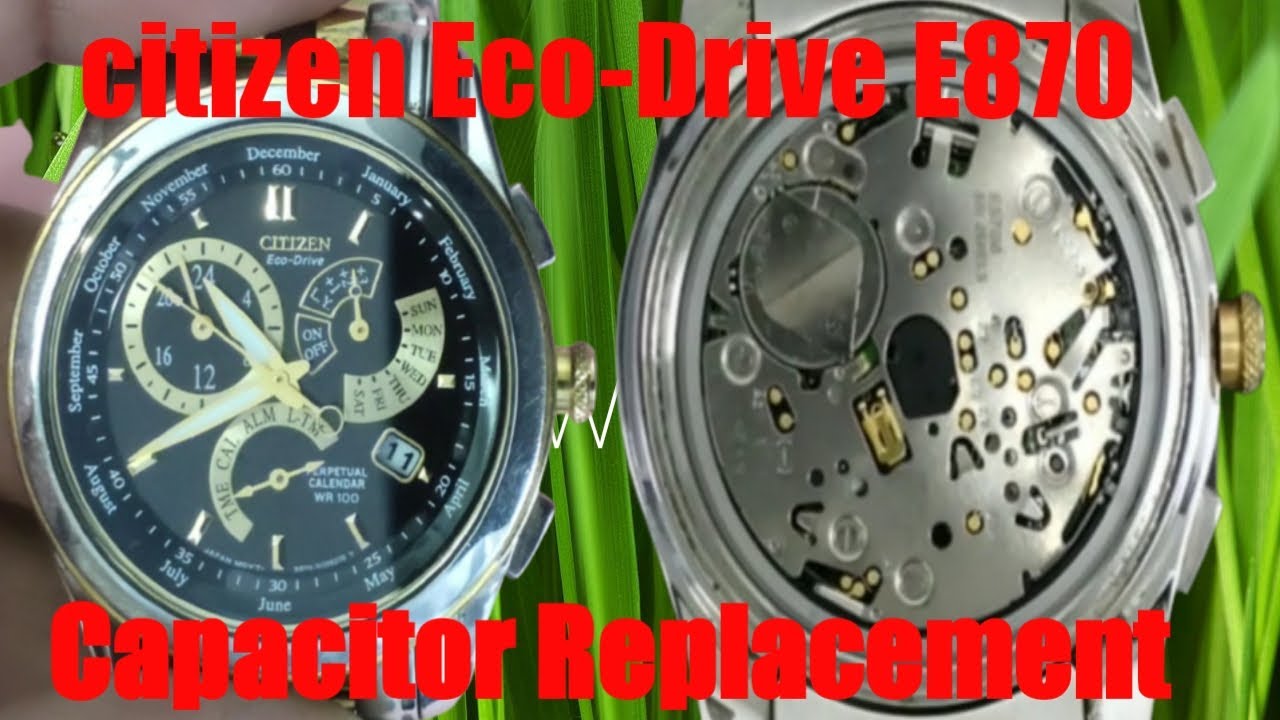 how to replace the battery citizen e870 eco drive watch #watchservicebd