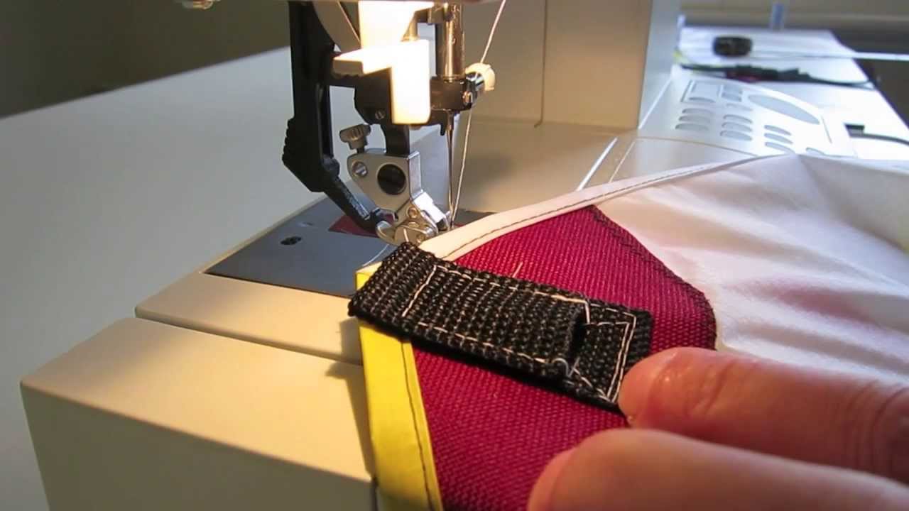 Kite sewing - pockets and loops