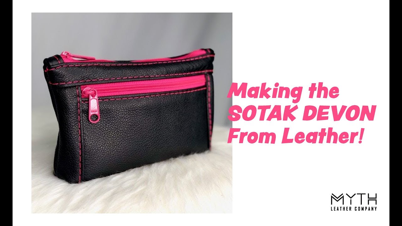 Making the SOTAK Devon pouch from LEATHER!