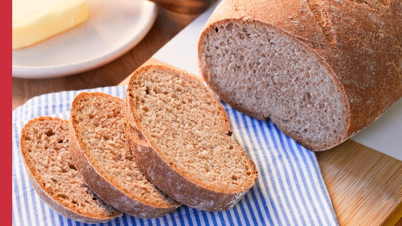Easy Simple Whole Wheat Bread Recipe | How to Make Whole Wheat Brown Bread