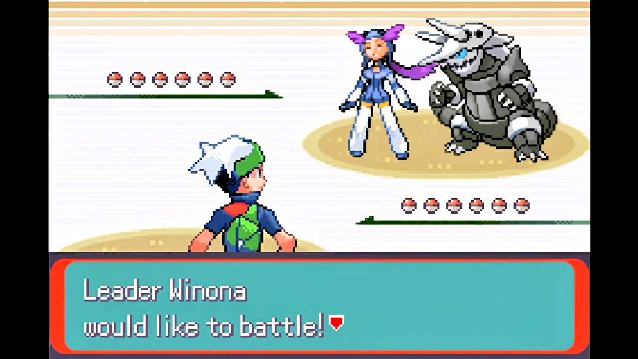 Pokemon Emerald Imperium - Hoenn Leader Winona @ Fortree Gym (Tailwind/Altarianite, Singles Battle)