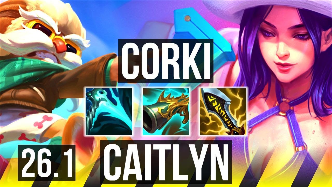 CORKI & Pantheon vs CAITLYN & Annie (ADC) | 57K damage | EUW Master | 26.1