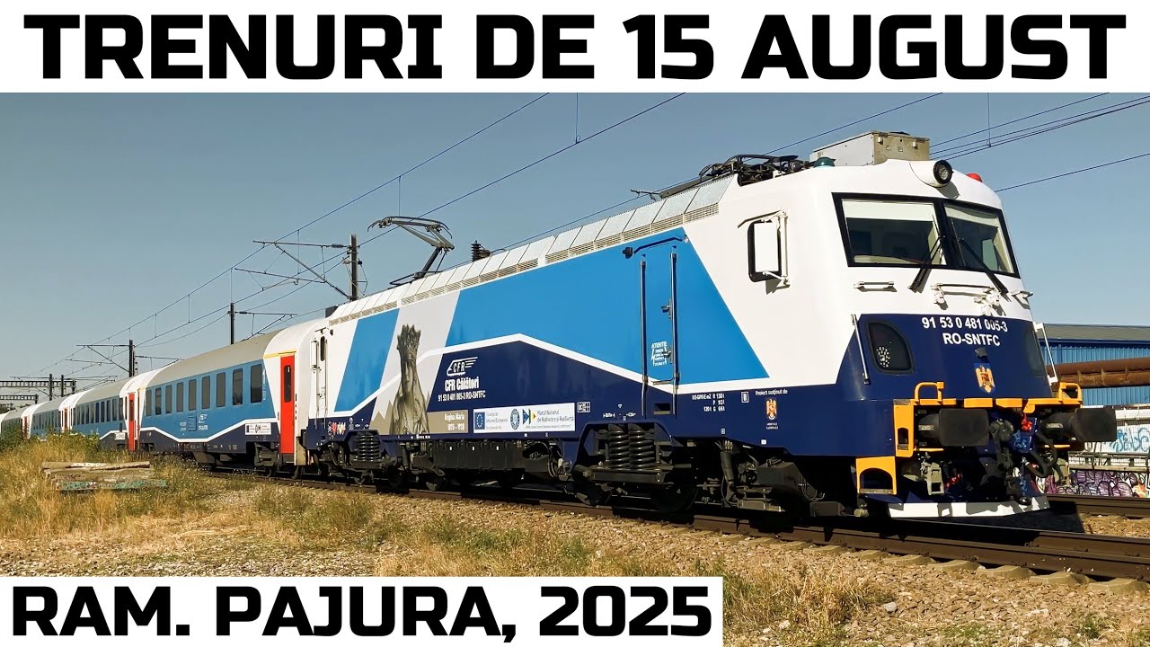 Trenuri de 15 august 2025 Sfanta Maria Mare varf de sezon-Summer trains-Sommerzüge in Bukarest