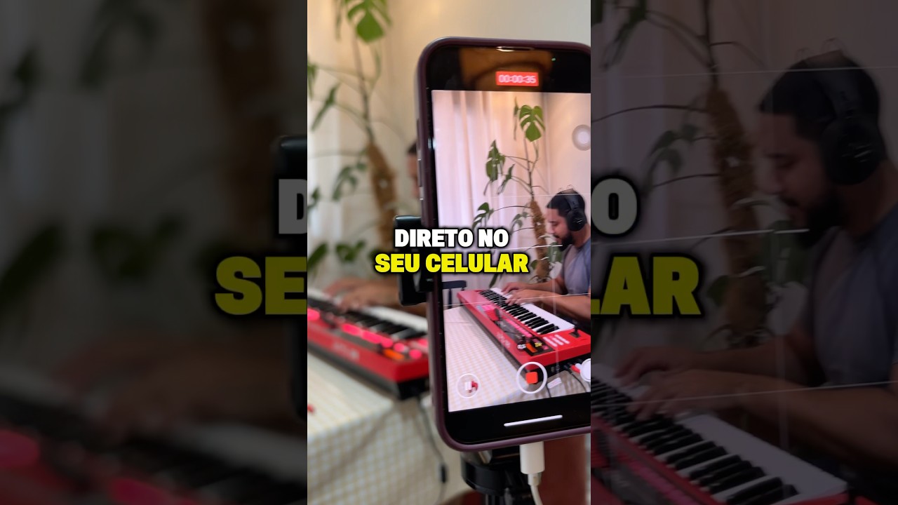 Como gravar v&iacute;deo tocando teclado com o som direto no celular | Op&ccedil;&atilde;o mais barata
