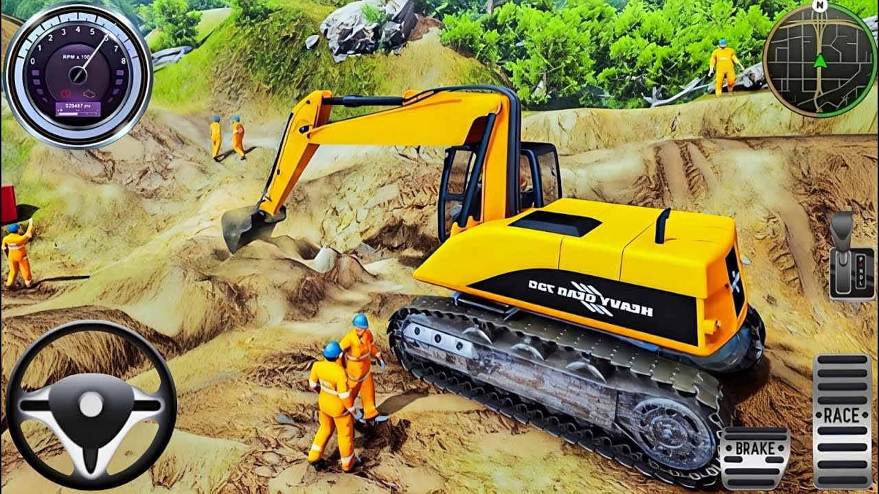 🔥New Large City Road Construction Gameplay 🚧 - Android Gameplay