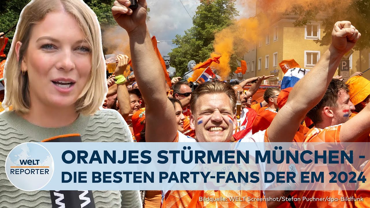EM 2024: Bier wieder knapp? Wie die holländischen Fans Deutschland erobern | WELT Reporter