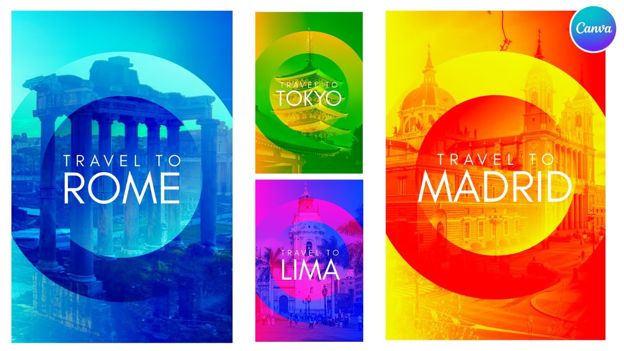 Gradient Poster Design in Canva | Easy Canva Tutorial for Beginners