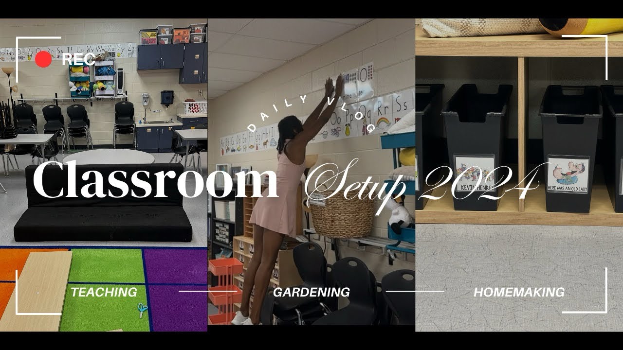Classroom Setup 2024-25 | Days 2 & 3 | First Grade Classroom | Teacher Vlog