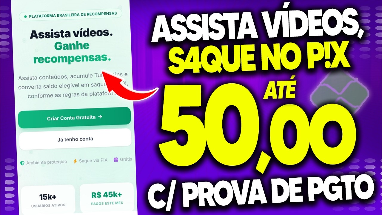 [LAN&Ccedil;OU] APP DE ASSISTIR V&Iacute;DEOS com PROVA DE PGTO!