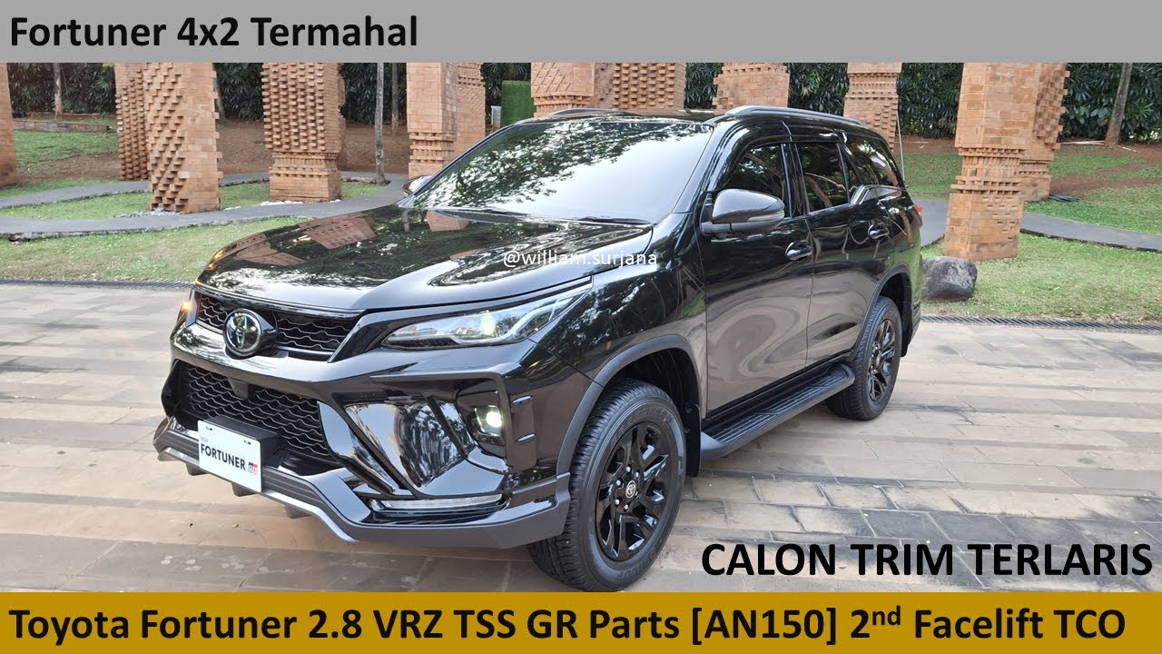 Toyota Fortuner 2.8 VRZ TSS GR Parts TCO [AN150] 2nd Facelift review - Indonesia