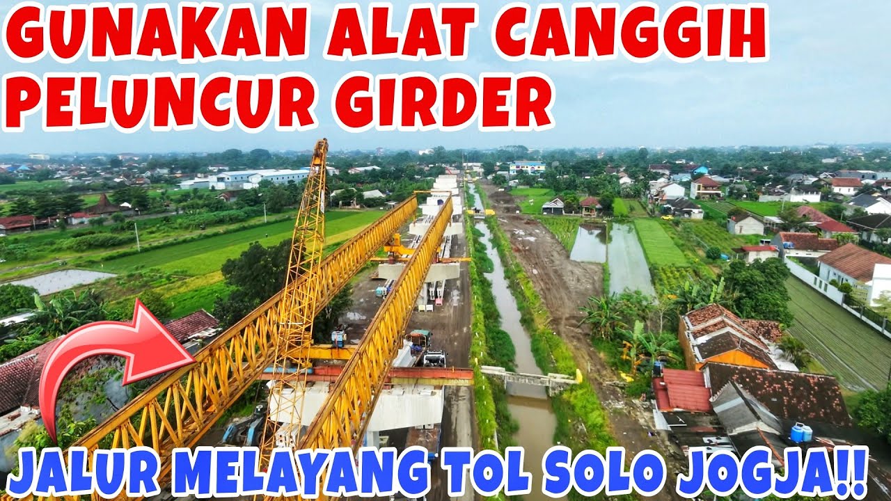 ALAT CANGGIH DIKERAHKAN‼️Jalur Melayang Tol Solo - Jogja