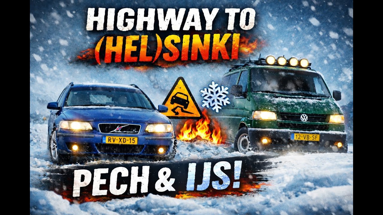HIGHWAY TO (HEL)SINKI ❄️ | 6 Dagen IJs, Pech & 5 Cilinder Chaos met de Volvo & de Transporter