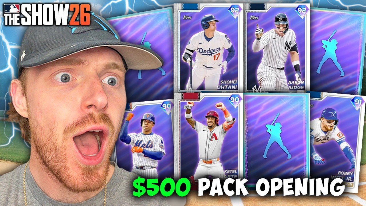 Я потратил 500 долларов на наборы... и вытащил МНОГО алмазов с рейтингом 90+ в MLB The Show 26 💎
