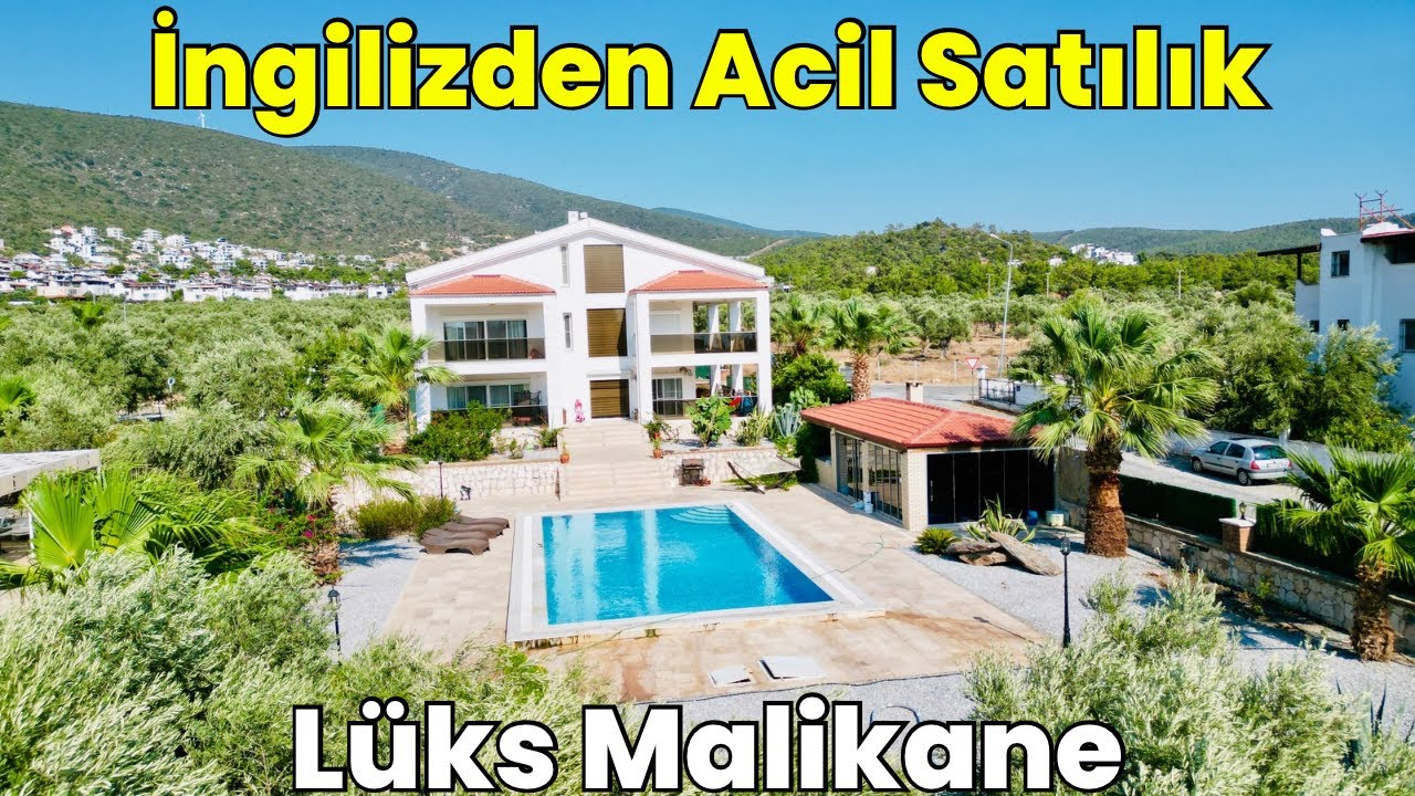 ‼️SATILDI‼️İngilizden Satılık Villa Değil Malikane 1.200 m2 İçinde Didim Akbükte Muhteşem Yapı E-794