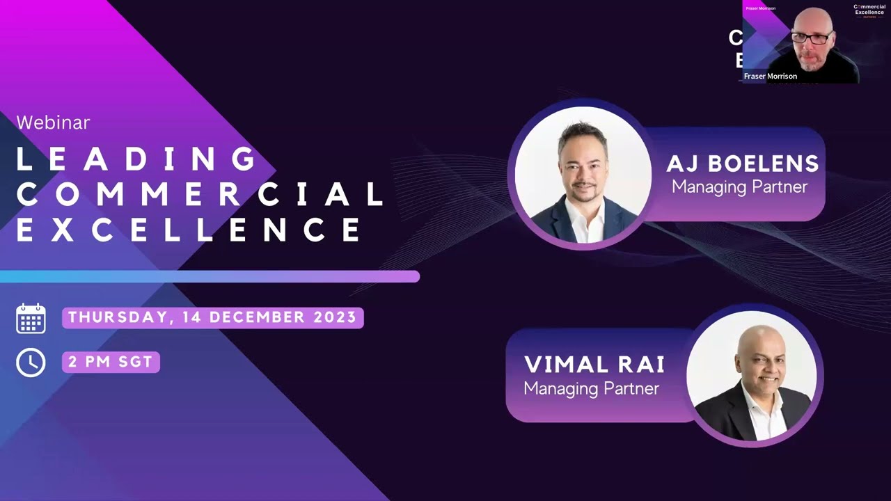 CEP Webinar 001: Leading Commercial Excellence (14 Dec 2023)