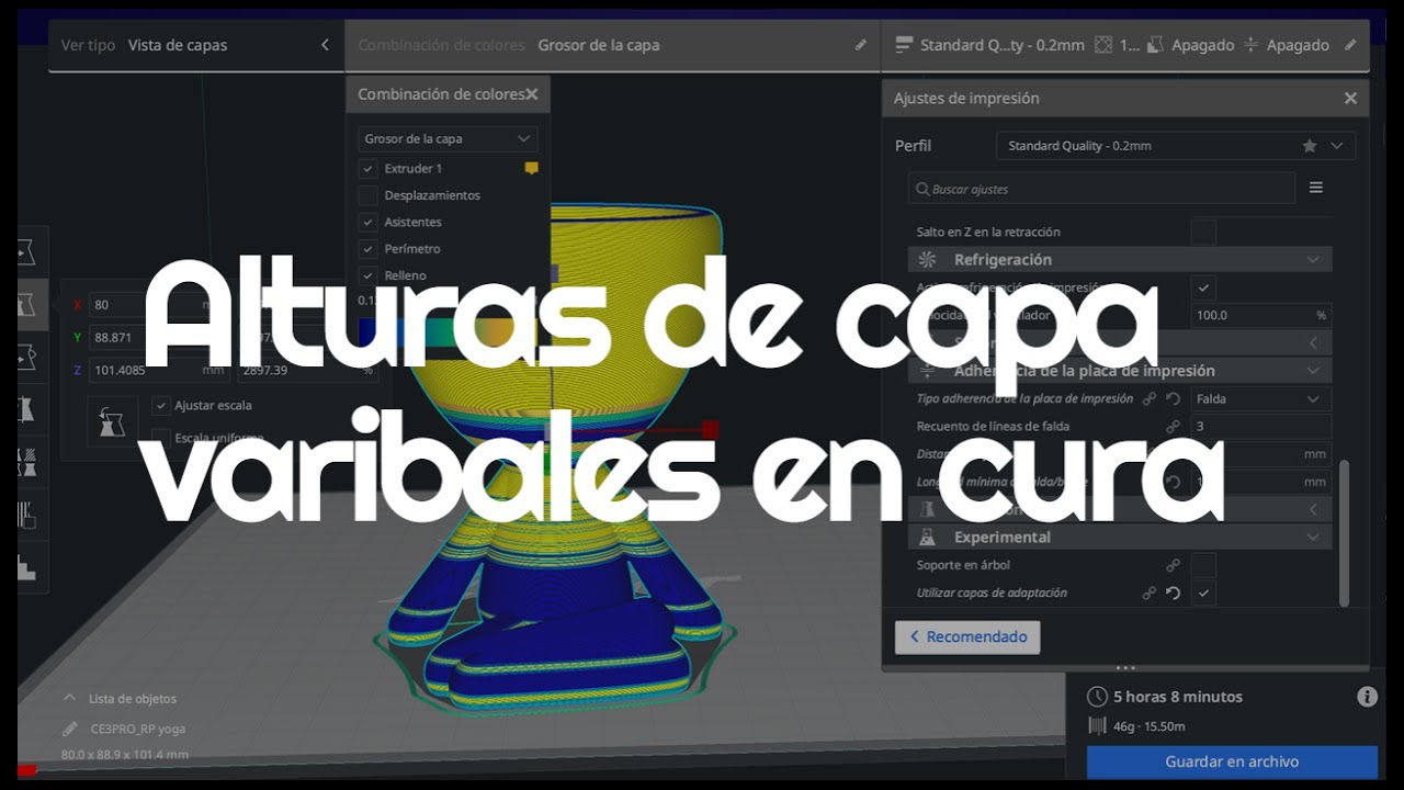 Alto de capa variable - Adaptive Layers - Cura