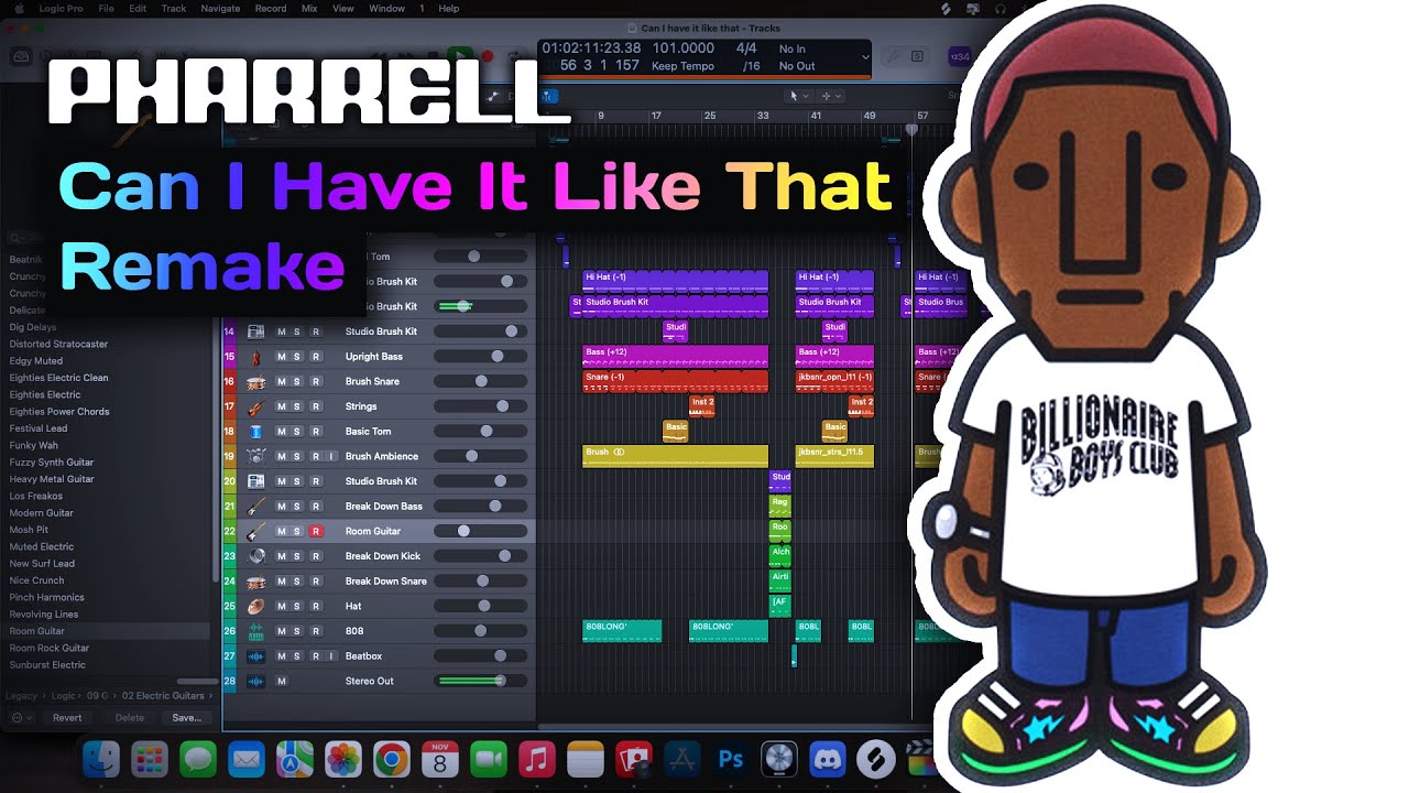 Pharrell Williams - Can I Have It Like That (Logic Pro X Remake)