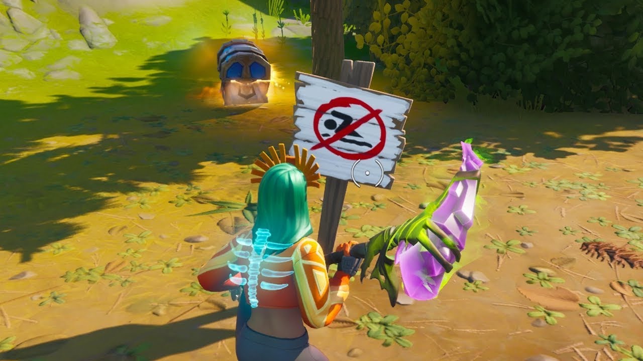 Swim at Different 'No Swimming Signs' ALL LOCATIONS! - Fortnite Challenges