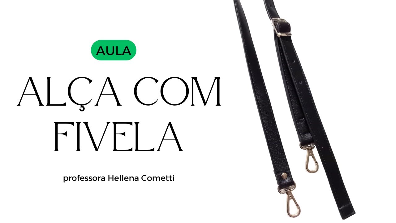 💕💕Aprenda a fazer uma alça com fivela  💕💕