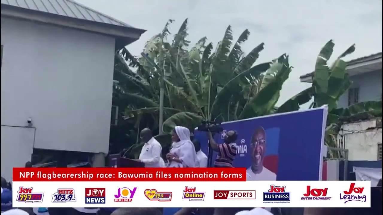 NPP flagbearership race: Bawumia files nomination forms